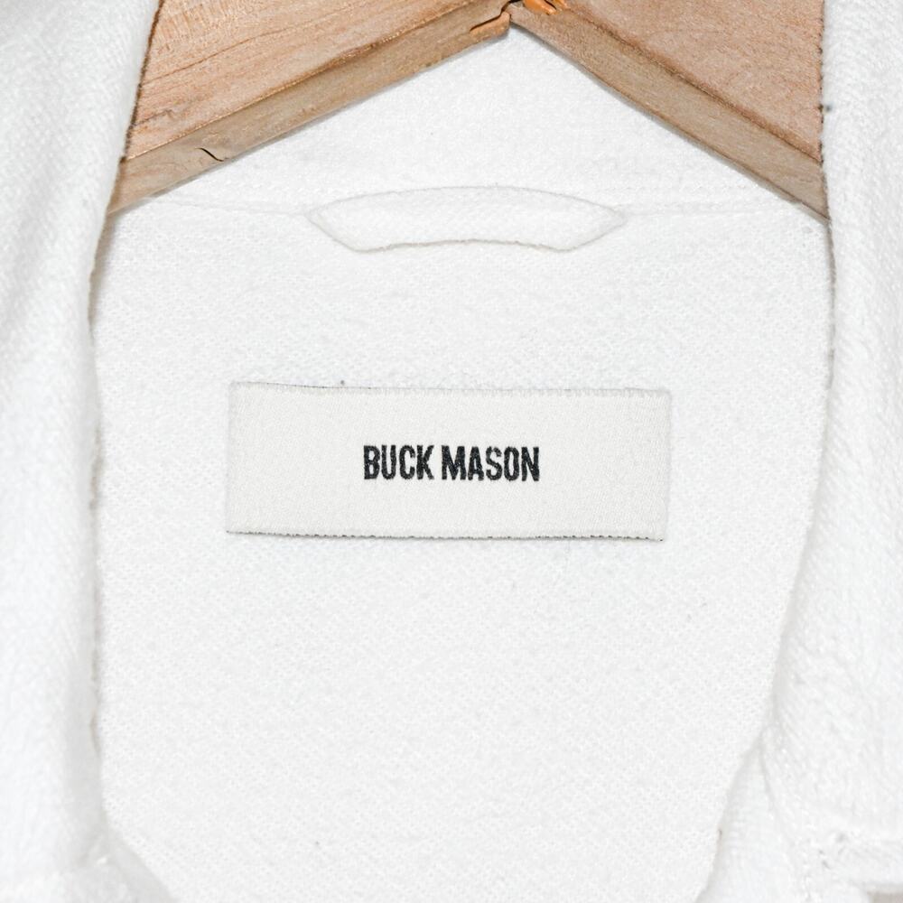 Buck Mason White Button-Front Work Jacket - Picture 3 of 10